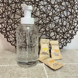 Blueland Hand Soap Pump In Glass Jar And Three Hand Soap Refills Included